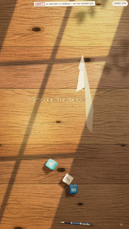 A sheet of paper folded into a paper airplane in mid-flight over the page.